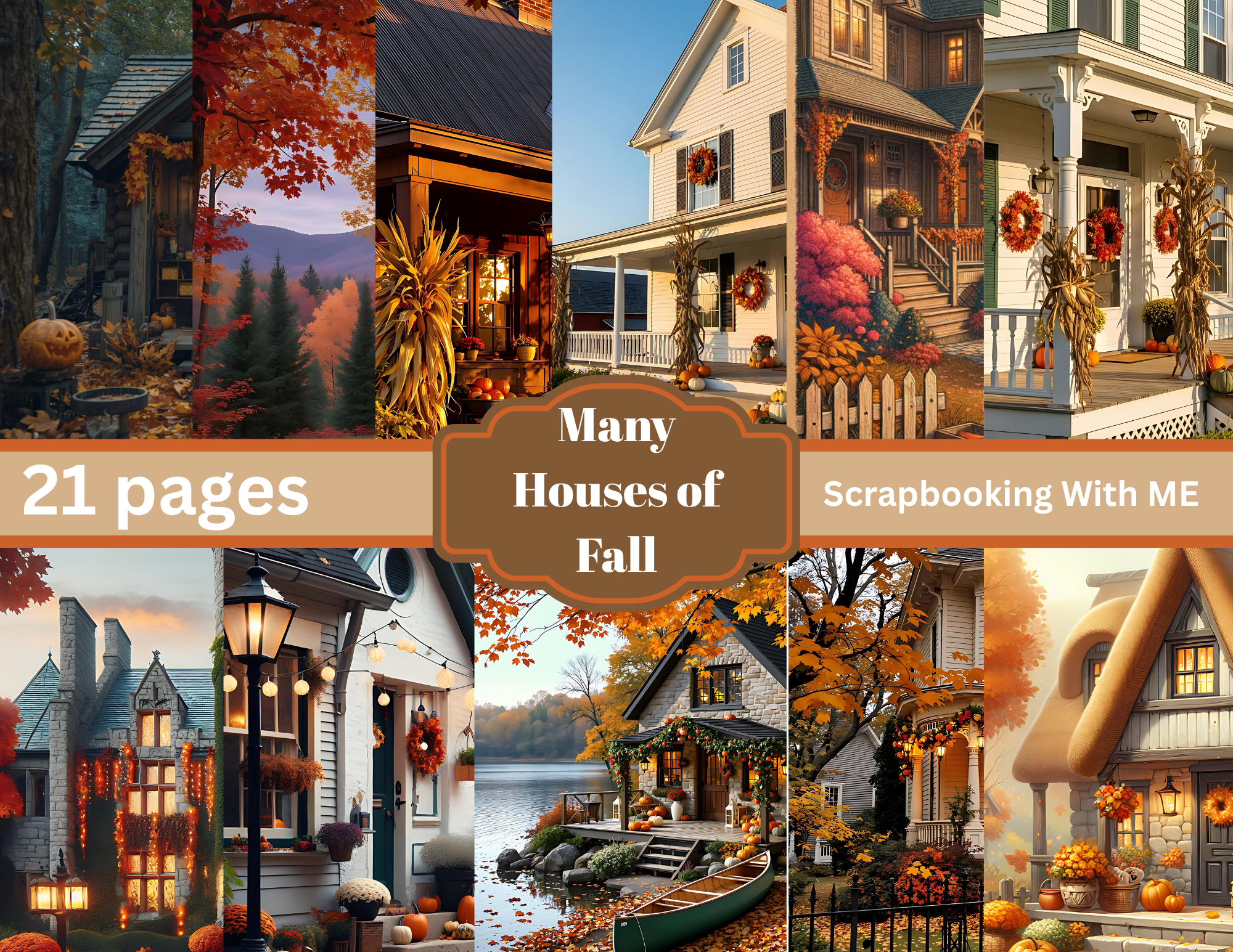 Many Houses of Fall Digital Download 21 pages by E