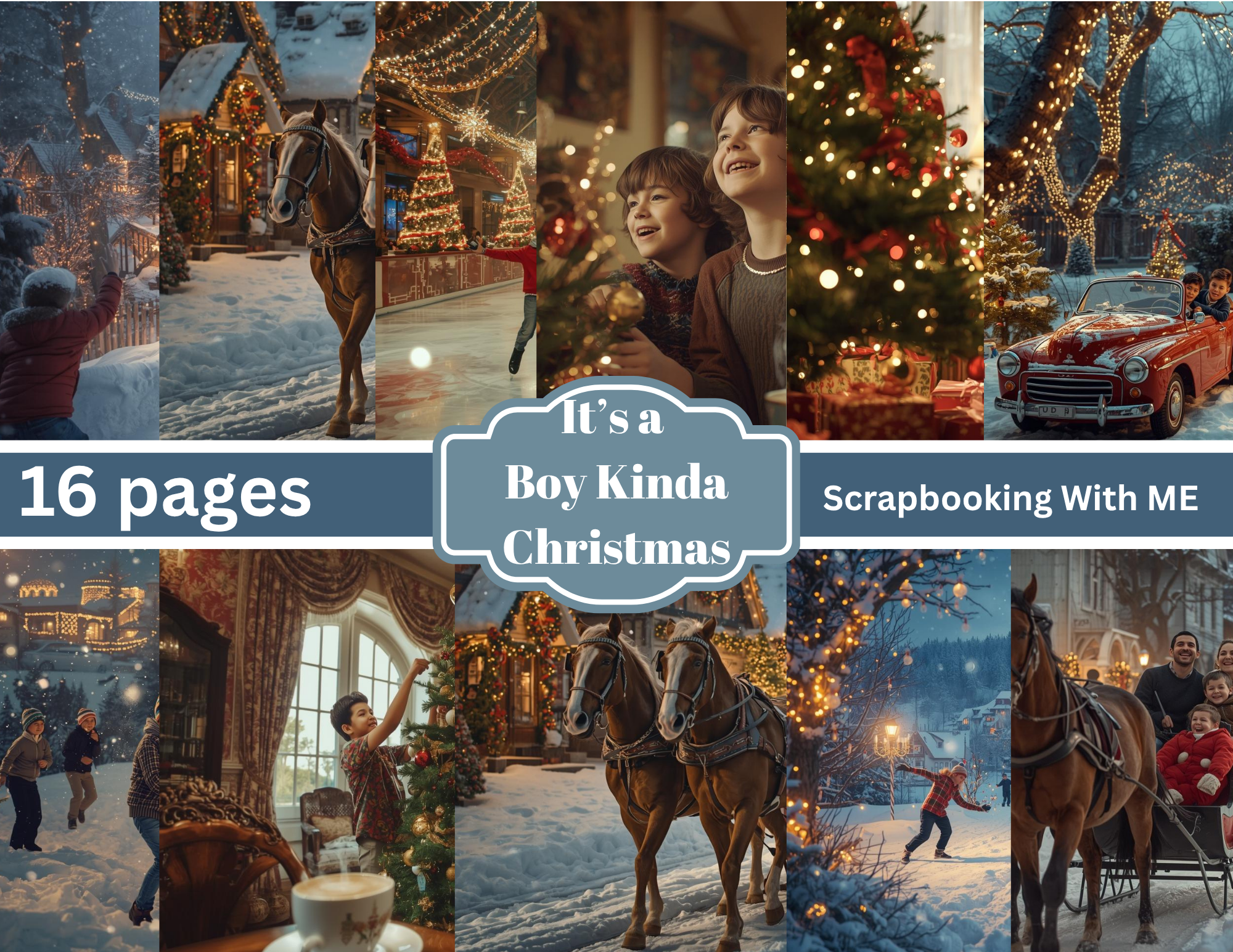 It's a Boy Kinda Christmas 16 pages Digital Download by E