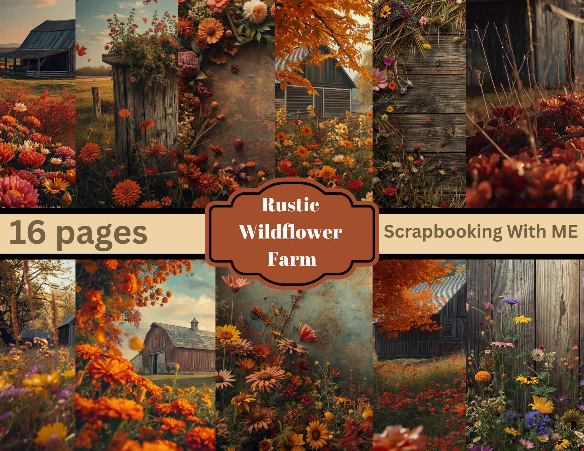 Rustic Wildflower Farm by Elisha 16 pages Digital Download