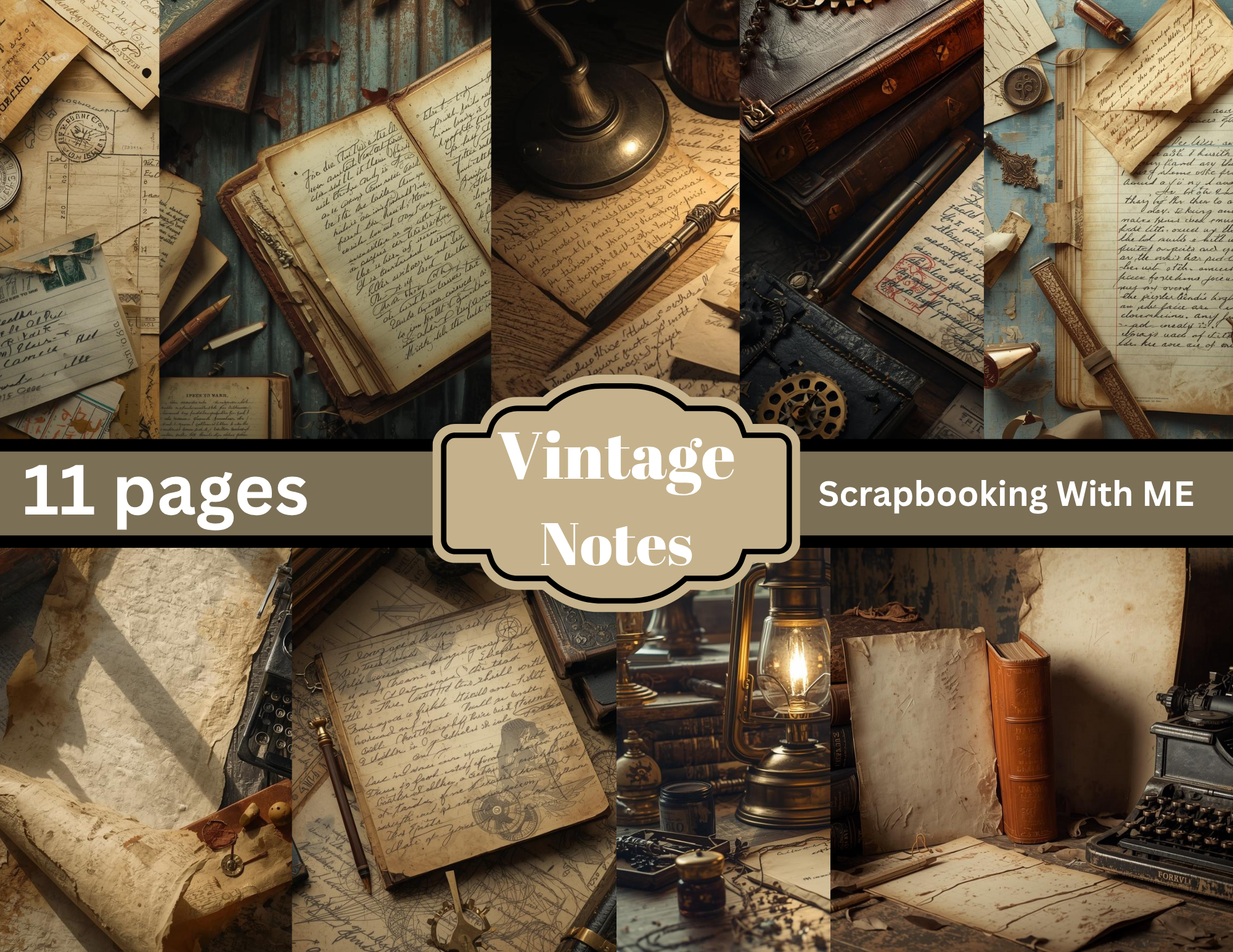 Vintage Notes and Notebooks by Elisha 11 pages