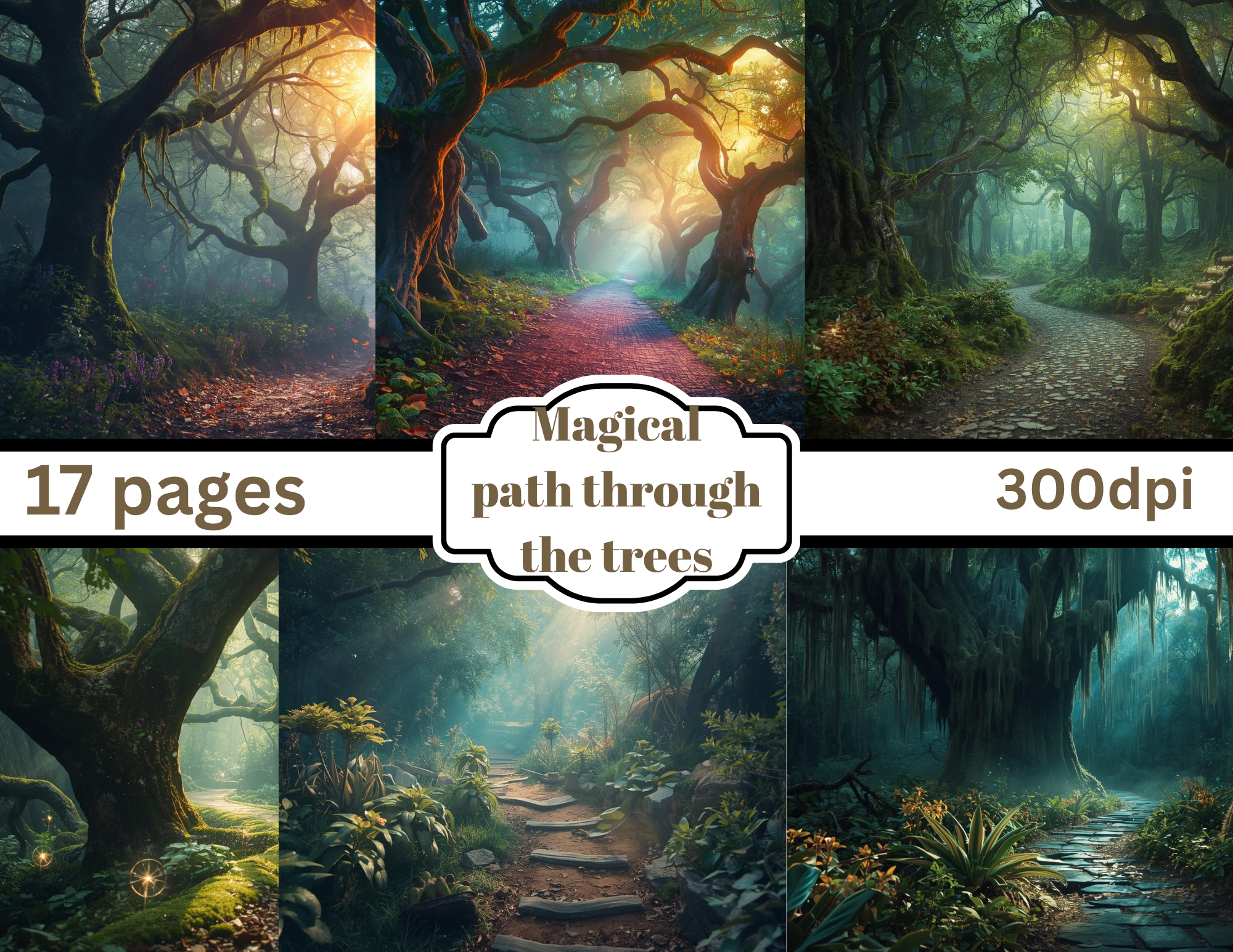 PRINT AND SHIP Magical Pathways by Elisha 29 pages
