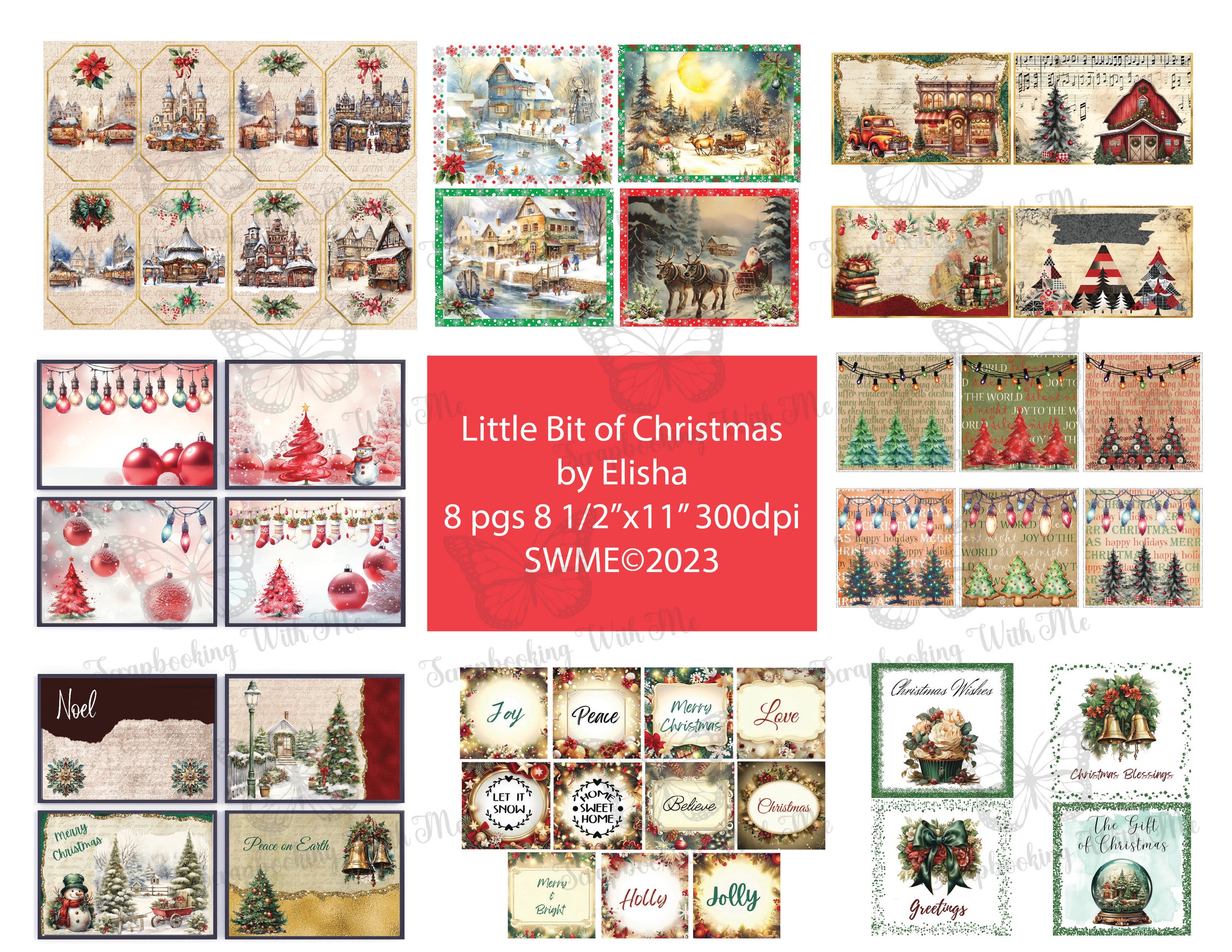 Little bit of Christmas by Elisha 8 pages **please order separately ...